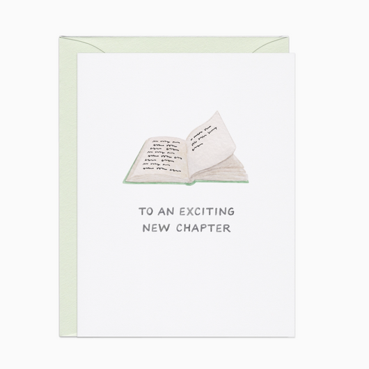 'To An Exciting New Chapter' Congats Card