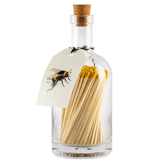 Bee Glass Bottle Giant Matches