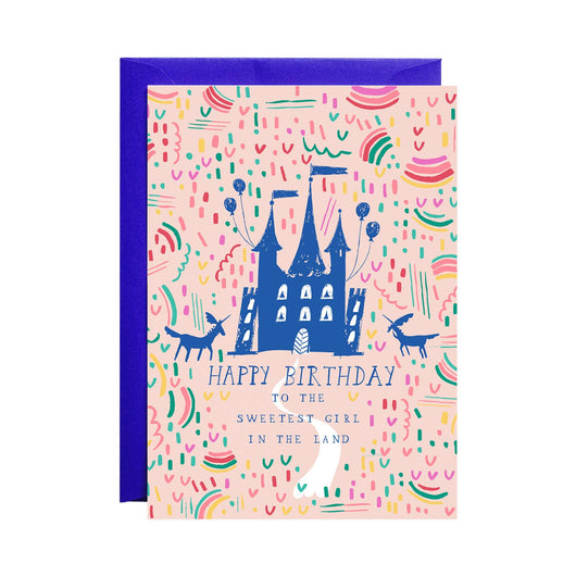 'Happy Birthday to the Sweetest Girl in the Land' - Greeting Card
