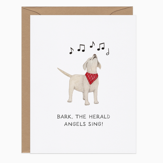 'Bark, The Herald Angels Sing!' Holiday Card