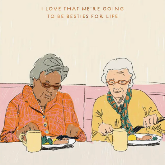 'I Love That We're Going To Be Besties For Life' Seed Card