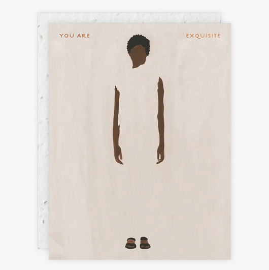 'You are exquisite' Seed Card
