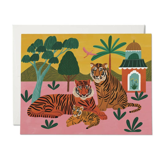 Bengal Tiger Family Baby Card