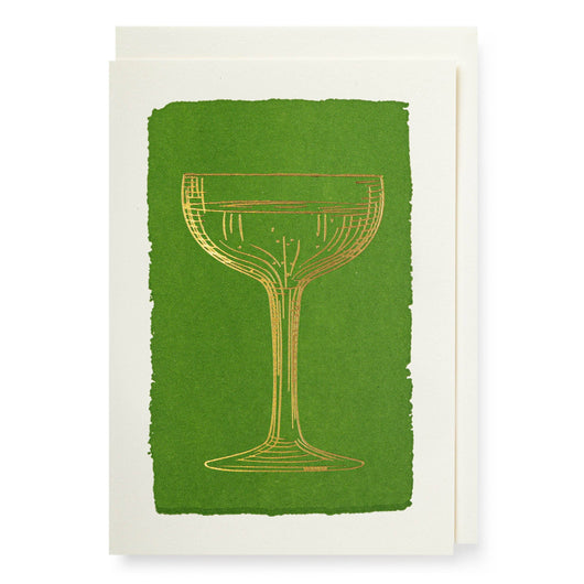 Gold Champagne Notelet Card