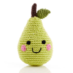 Hand-stitched Pear Rattle
