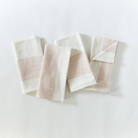 Riviera Cotton Napkin - Set of 4 (in Blush)
