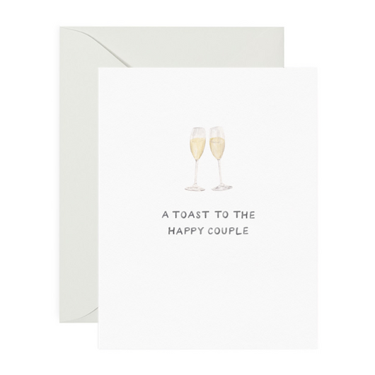 'A Toast To The Happy Couple ' Champagne Card