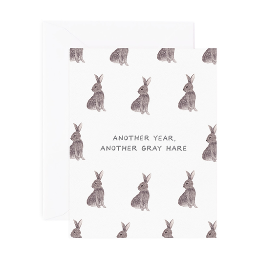 'Another Gray Hare' Birthday Card
