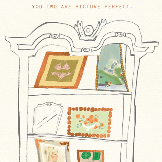 'You Two are Picture Perfect' Wedding Card