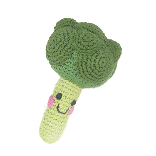 Hand-stitched Broccoli Rattle