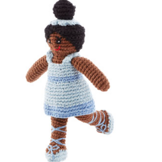 Ballerina Rattle (Pale Blue)