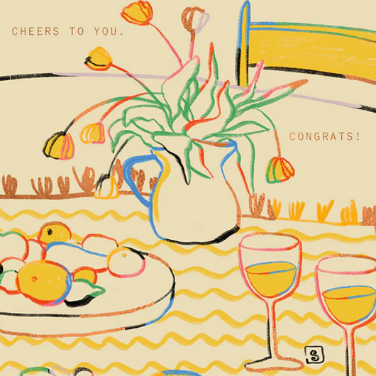 'Cheers to You' Congratulations Card