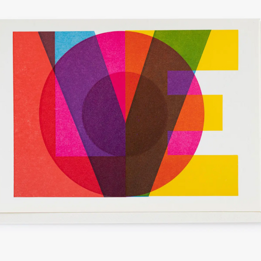 'Love' Letterpress Card