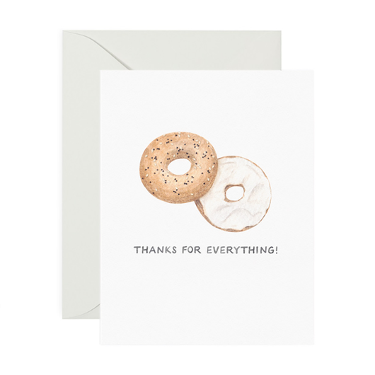 'Thanks for Everything!' Bagel Card