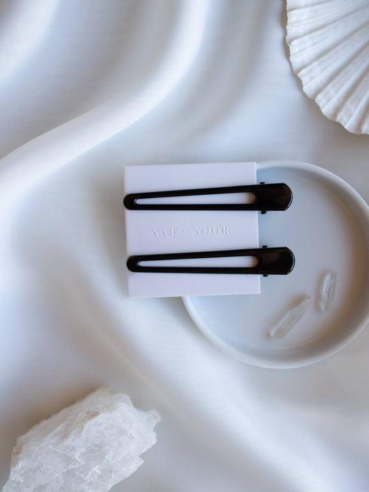 Triangle Hair Clips In Black