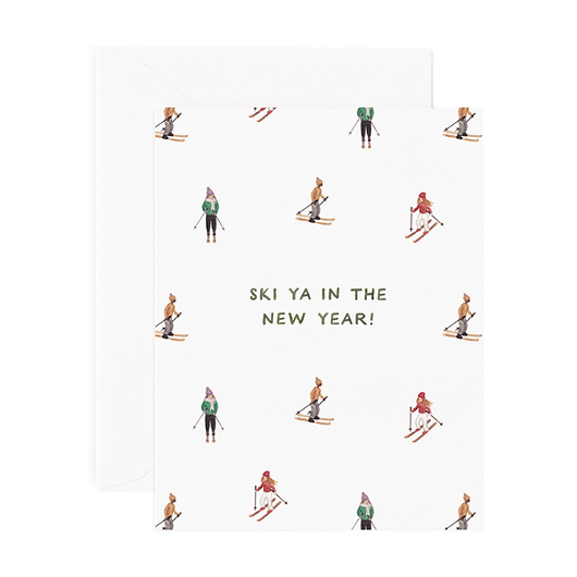 'Ski Ya New Year!' Holiday Card