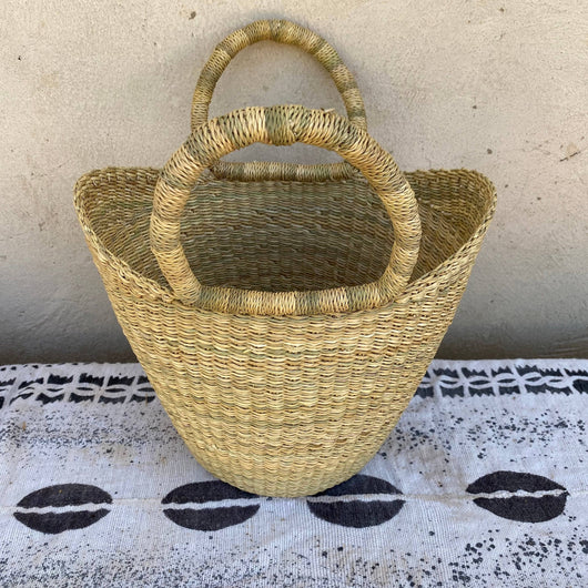 Ghana Shopping Basket/ Yekine Bolga Basket (Small)