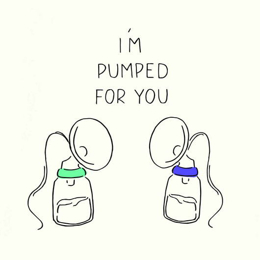 'I'm Pumped For You' Pregnancy Card