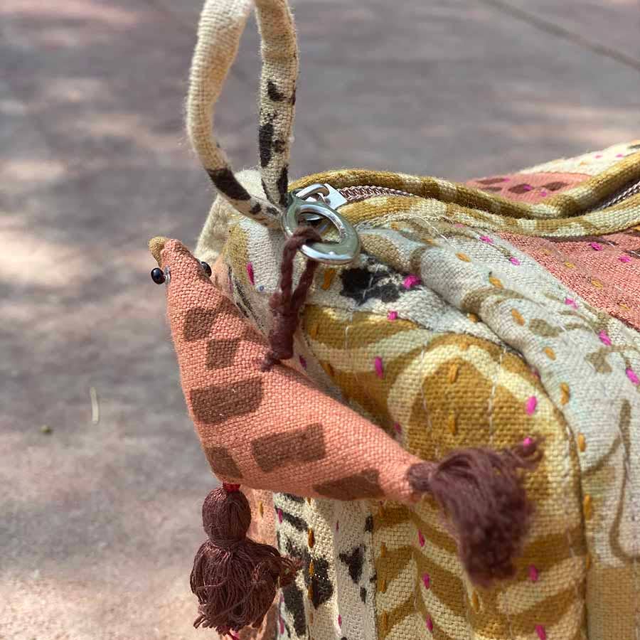 Zero Waste Cotton Large Toiletry Bag Travel Pouch - PATCH