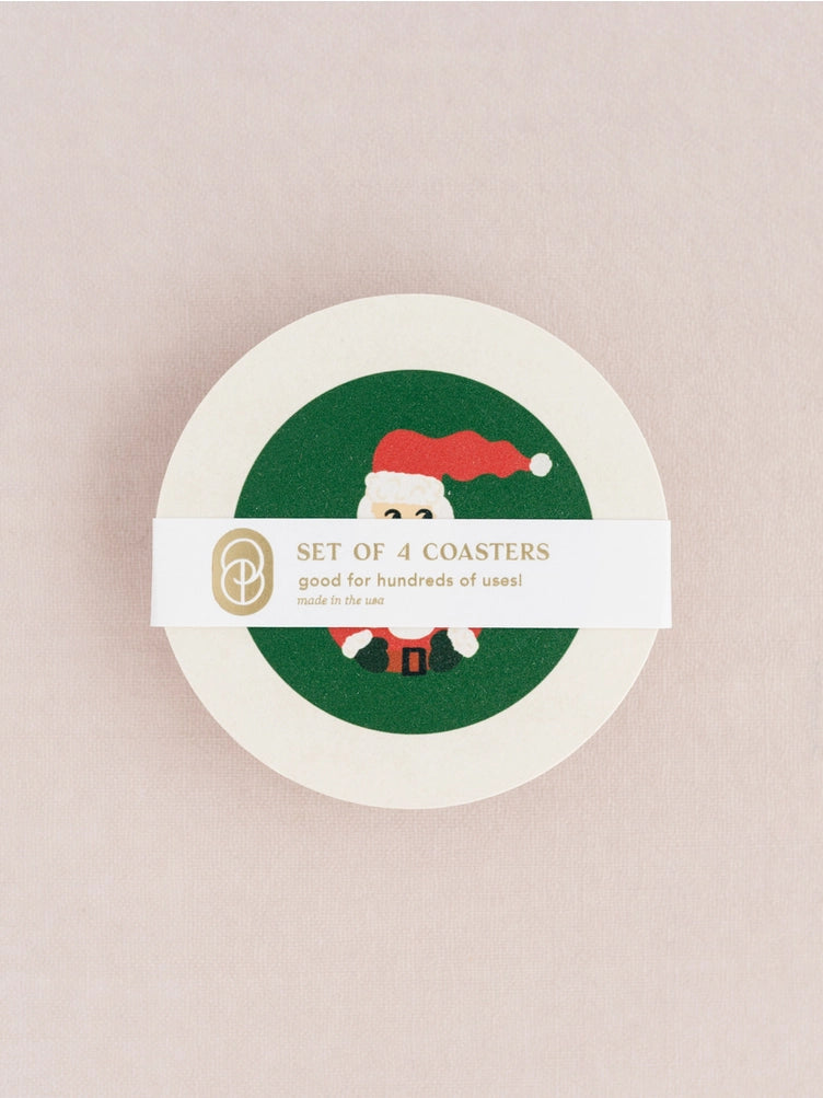 Santa Coasters (Set of 4) - Style #1