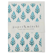 Hand Block Printed Greeting Card (in Buti Turquoise)