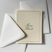 'Many Thanks' Card