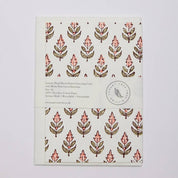 Hand Block Printed Greeting Card (in Buti Coral)