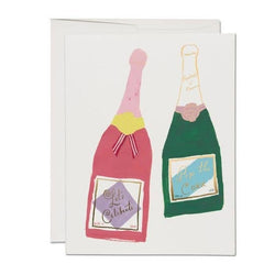 'Let's Celebrate / Pop the Cork' Champagne Congratulations Card