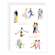 'All Love Is Beautiful... Yours Is Extra Special' - Wedding/Engagement Seed Card