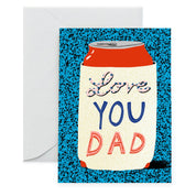 'Love You Dad' Koozie Card