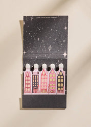 Wintry Village Printed 10-Stem Matchbook
