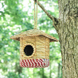 Bird House - Handwoven Seagrass + Sari (in Cottage)