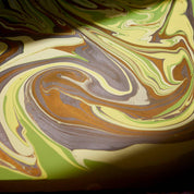 Hand-Marbled Greeting Card (Limoncello)