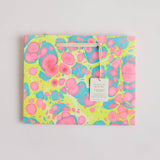 Hand Block Printed Gift Bag - Neon Collection - Variety of Styles (Medium)
