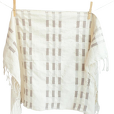 Soho Cotton Hand Towel (in Stone) | Handwoven in Ethiopia