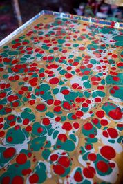 Hand Marbled Gift Bags (Large) - Christmas Glitz (Variety of Colors)