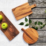 Handmade Albizia Wood Serving Board (Rectangle, 8.75” long x 6")