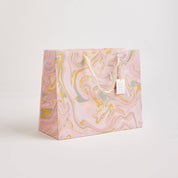 Hand Block Printed Gift Bag - Pastel Collection - Variety of Styles (Large)