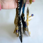 Clutch - Handmade Cotton Floral Zip Pouch in Hope Pattern