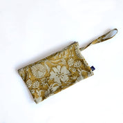 Clutch - Handmade Cotton Floral Zip Pouch in Hope Pattern