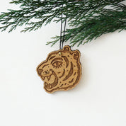 Bengal Tiger Head Wood Ornament (Made in Cincinnati)