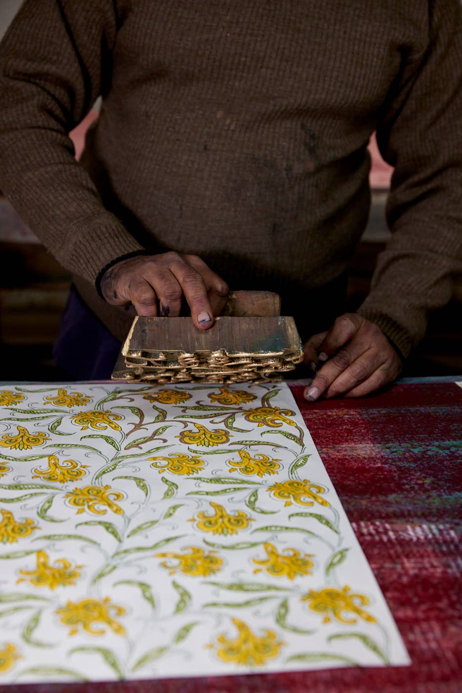 Hand Block Printed Gift Bag - Sunshine Collection - Variety of Styles (Small)