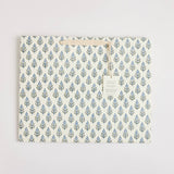 Hand Block Printed Gift Bag - Blue Stone Collection - Variety of Styles (Large)