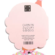 'Happy Birthday' Party Girl Glasses Shaped Birthday Card