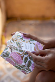 Hand Block Printed Gift Bag - Blush Collection - Variety of Styles (Small)