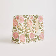 Hand Block Printed Gift Bag - Blush Collection - Variety of Styles (Medium)