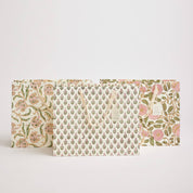 Hand Block Printed Gift Bag - Blush Collection - Variety of Styles (Large)