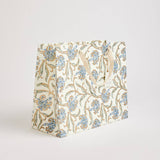 Hand Block Printed Gift Bag - Blue Stone Collection - Variety of Styles (Large)