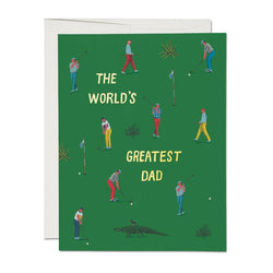 'The World's Greatest Dad' GolfFather's Day Card