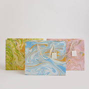 Hand Block Printed Gift Bag - Pastel Collection - Variety of Styles (Large)